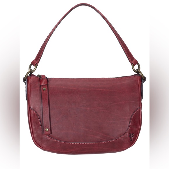 Frye Red Leather Shoulder Bag - Picture 1 of 7